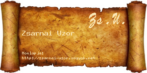 Zsarnai Uzor névjegykártya